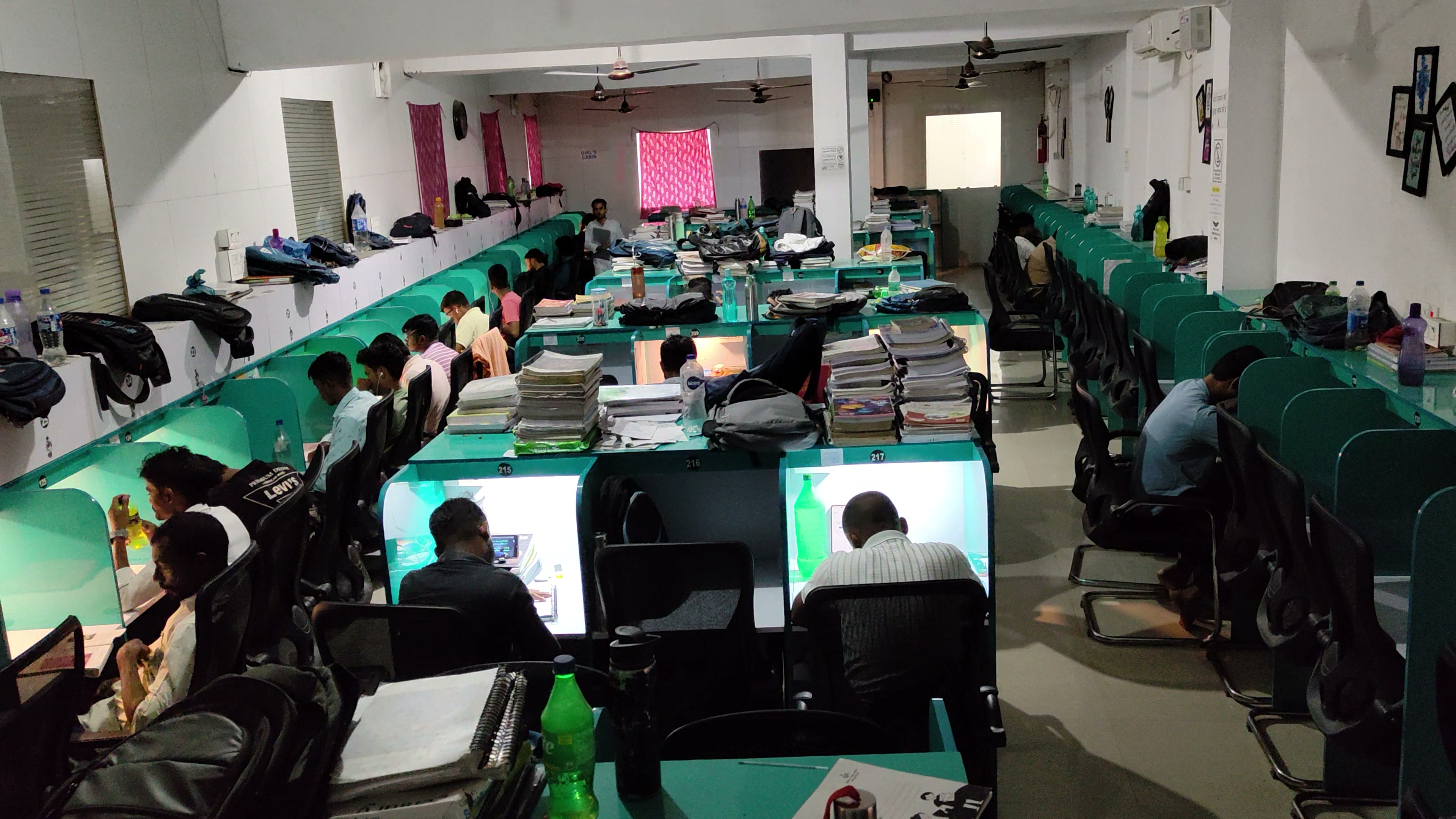 Students studying at Iqra Library